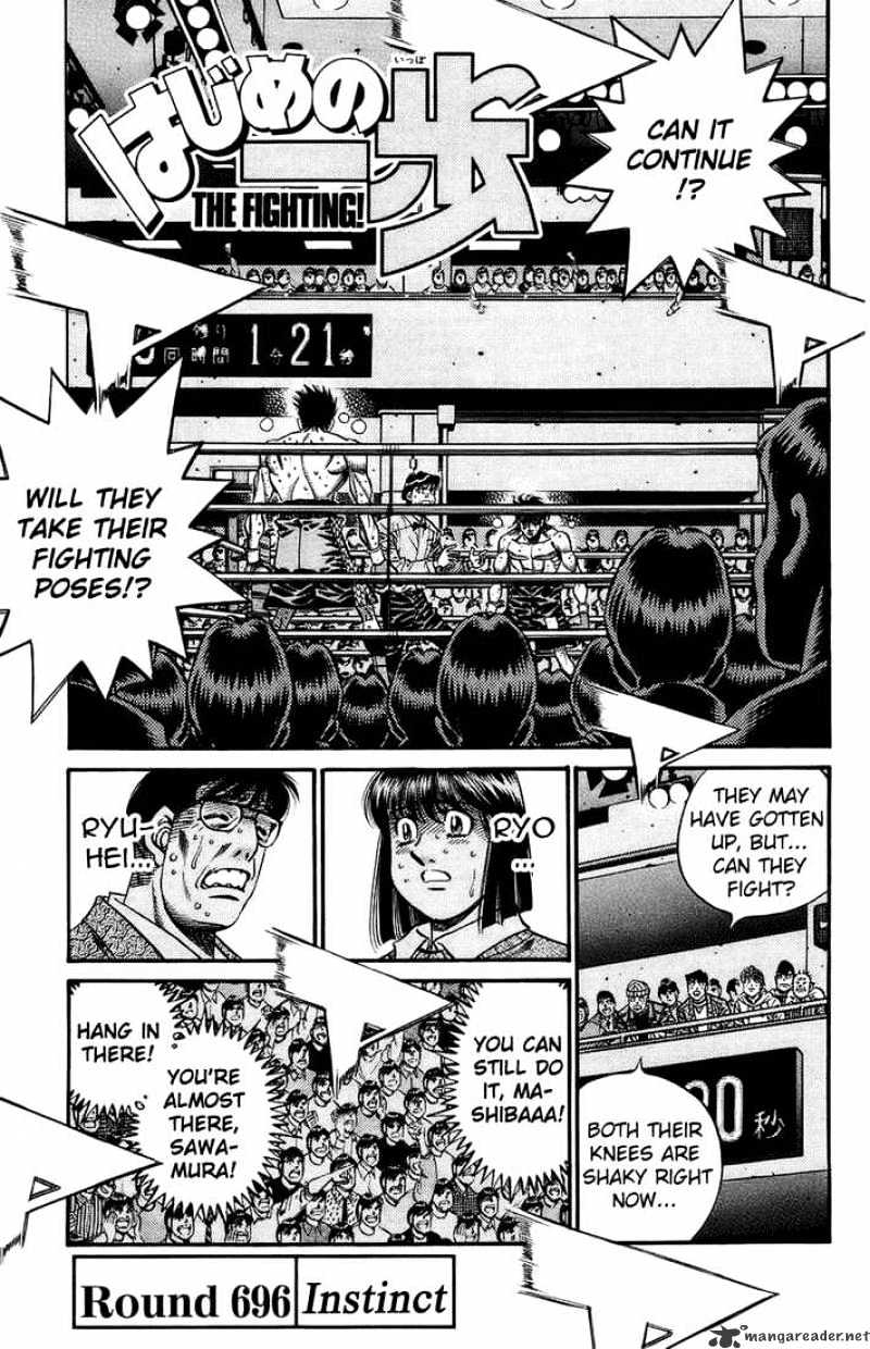 Hajime no Ippo: Fighting Spirit, Chapter 696 image 01